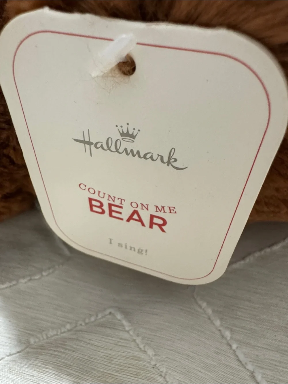 Hallmark Brown and Tan Mama Bear with Small Tan Cub Plush